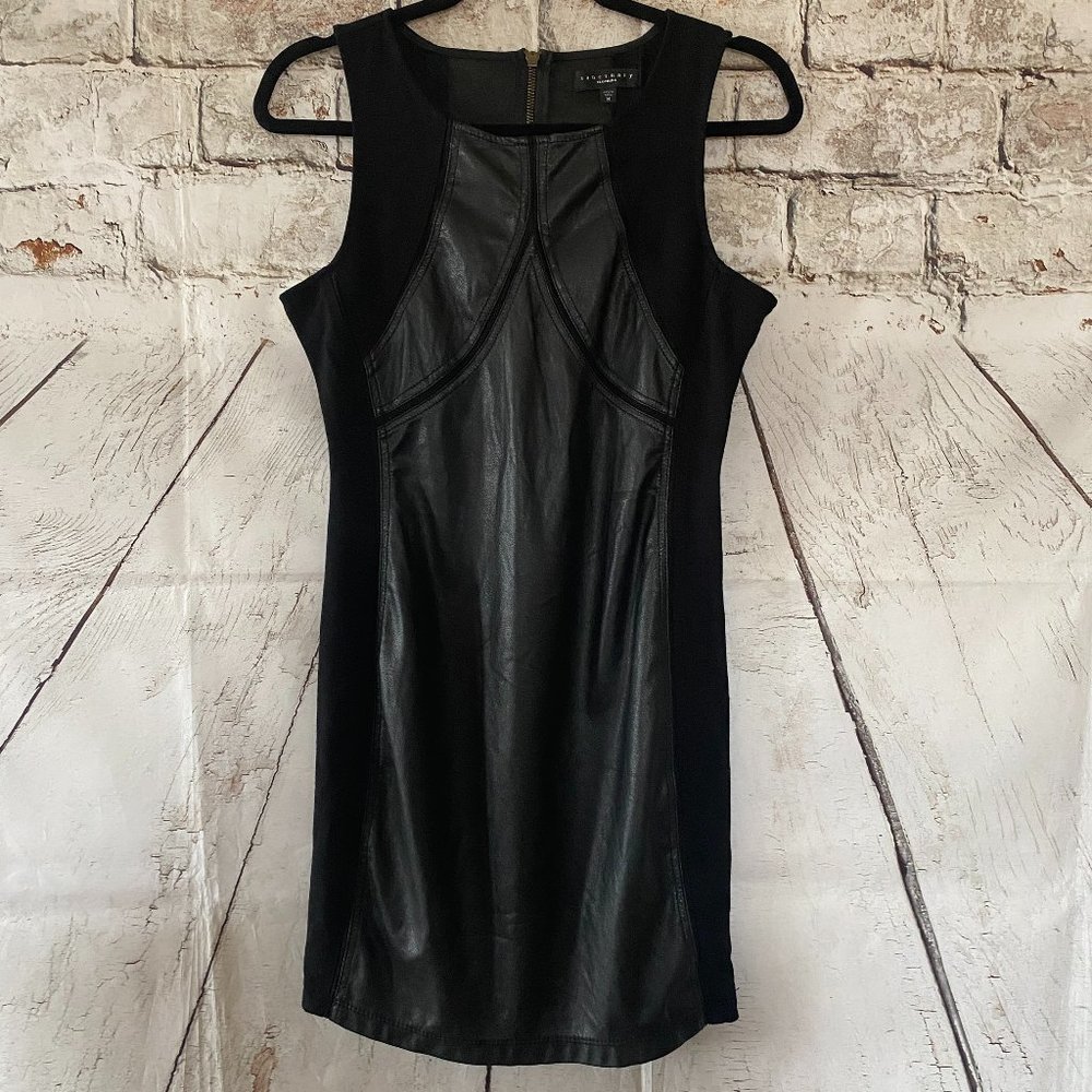 Sanctuary Black Leather Dress